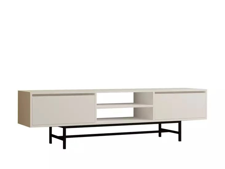 TV-bänk Hanah Home Tauber Vit Spånskiva 180x50x40 cm - TV-bänkar - 8683743246984 - 1