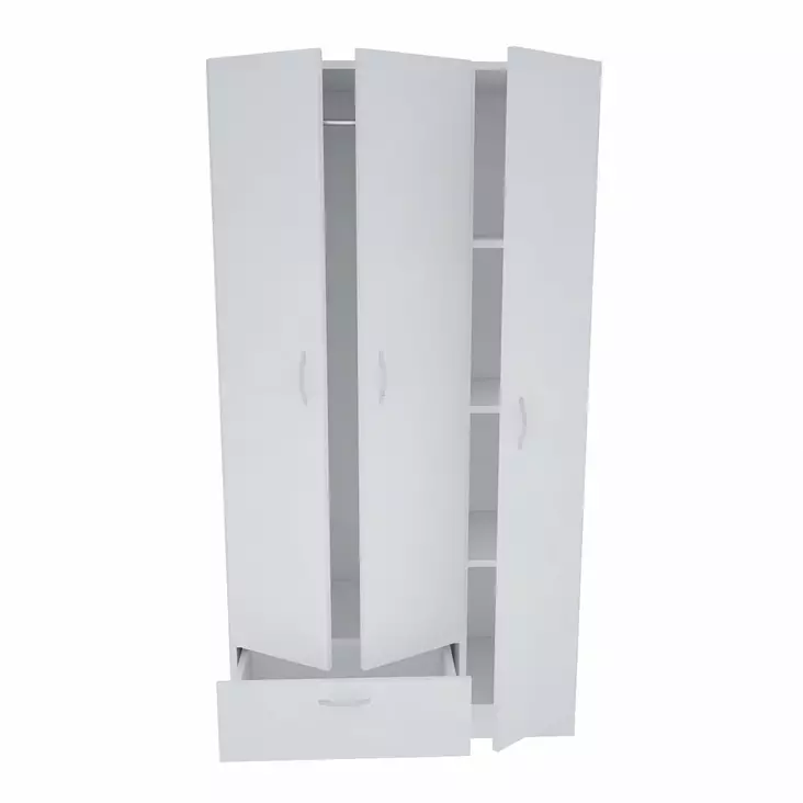 Garderob Hanah Home Gabi Vit Spånskiva 90x170x40 cm - Garderober - 8681181980774 - 1