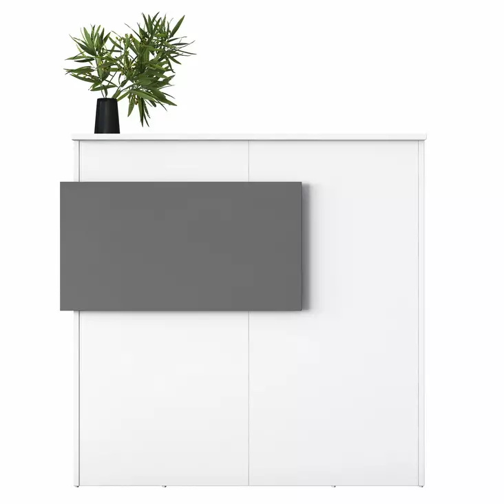 Reception Disk Hanah Home MA102 Vit Antracit Spånskiva 110x110x40 cm - Bord - 8684282481164 - 1
