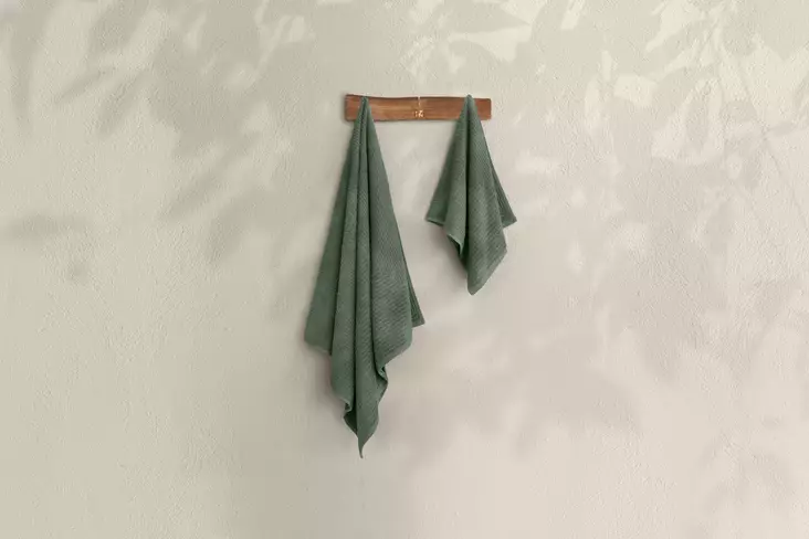 Badrumshandduk Set Mijölnir Grön 100% Bomull 50x90 cm & 90x150 cm - Handdukar - 8683743314454 - 1