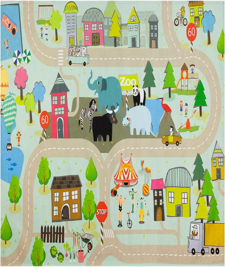 Matta Conceptum 1003 Flerfärgad Sammet 80x120 cm - Små mattor och gångmattor - 8683342218894 - 1