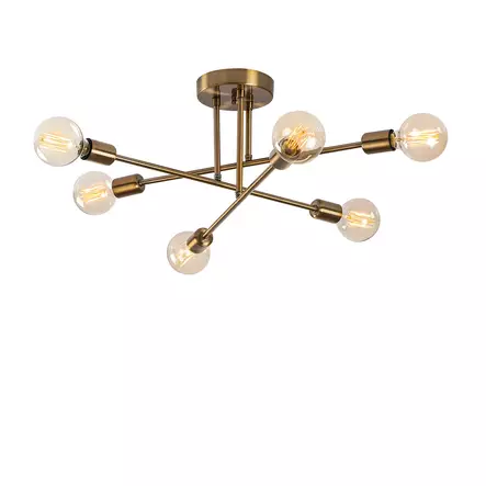 Taklampa Opviq Flower Vintage Metall 64 x 64 cm 30 cm - Tak- och vägglampor - 8682870015555 - 2