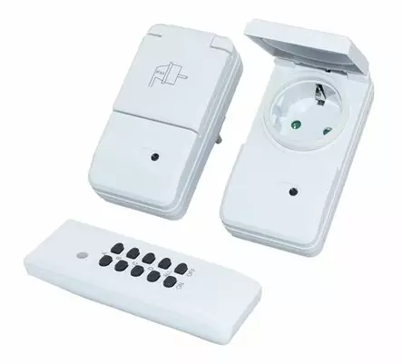 Kauko-ohjattava pistorasia 2-osainen - Timers & fjärrstyrda uttag - 6438140935625 - 1