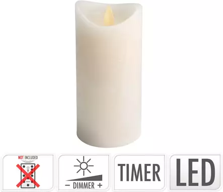 Led kynttil=C3=A4 el=C3=A4v=C3=A4ll=C3=A4 liekki-efektill=C3=A4 - LED-ljus och lyktor - 8719202581355 - 1