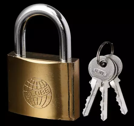 Hänglås mässing 60 mm - Lås och nyckelskåp - 6438168007915 - 2