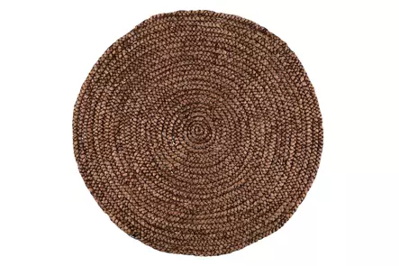 Vesihyasinttimatto ruskea 90 cm - Runda mattor - 6410413289505 - 1