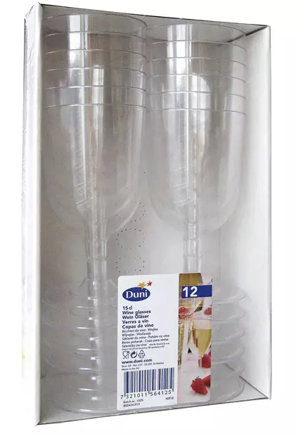 Viinilasi 15cl kirkas 12kpl - Engångsartiklar - 7321011564125 - 2