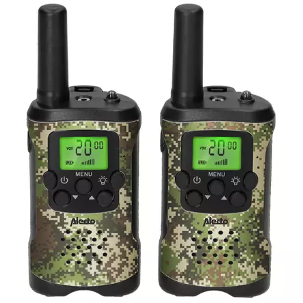 Set med 2 walkie talkies med räckvidd på upp till 7 kilometer Kamouflage - Walkie-talkies och megafoner - 8712412593675 - 10