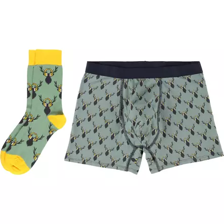 Boxerit ja sukat-pakkaus Hirvi Colorcool - Herrkalsonger - 6410416307565 - 1