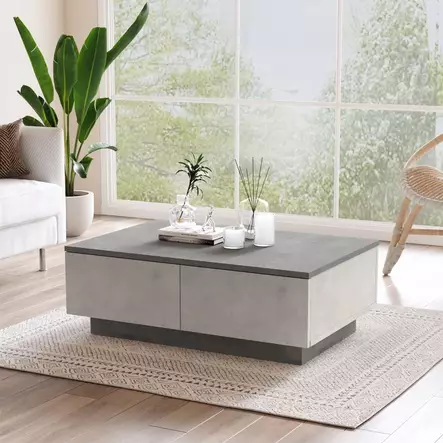 Soffbord Hanah Home LV17 GT Silver Antracit Spånskiva 90x31,6x60 cm - Soffor - 8683342389105 - 2