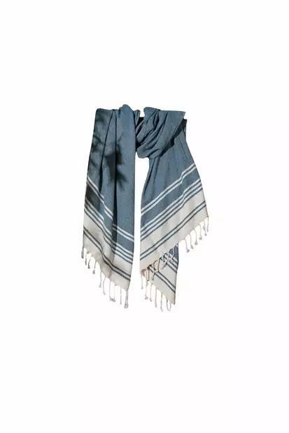 Fouta Mijölnir Indigo Blå 60% Bomull 40% Polyester 90x170 cm - Handdukar - 8684283207985 - 1
