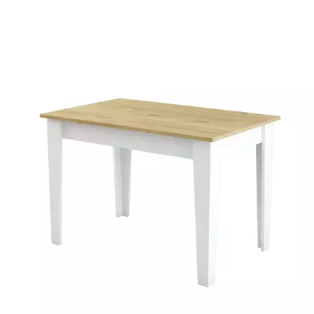 Matbord Hanah Home Kiev 512 Vit Ek Spånskiva 110x75x72 cm - Matbord - 8683743327485 - 1