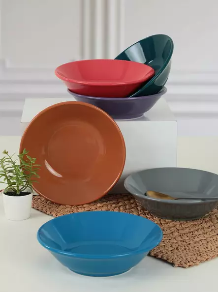 Tallrikset Hermia Flerfärgad Keramik 6 Delar - Tallrikar - 8683742963035 - 2