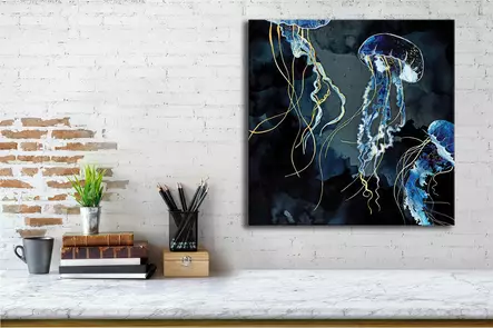 Canvastavla Wallity Flerfärgad Bomull/Polyester 45x45 cm - Tavlor och ramar - 8684282685555 - 2