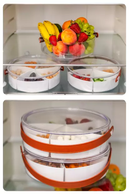 Förvaringslåda Hermia Vit Plast 26,5x26,5 cm - Matlådor och matförvaringsbehållare - 8684283210565 - 1