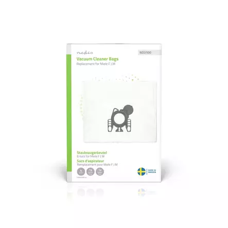 Dammsugarpåse | 4 st. | Syntetisk | Säljs mest för: Miele FJM | Vit - Dammsugarpåsar - 5412810472895 - 66