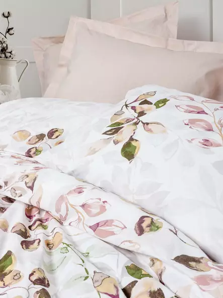 Ranforce påslakanset för enkelsäng, beige, 160 x 220 cm, mjukt, slitstarkt - Kuddar och täcken - 8684283028245 - 2