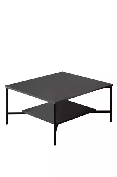 Soffbord Hanah Home Black Line Antracit Spånskiva 80x80x40 cm - Soffbord - 8683742126195 - 1