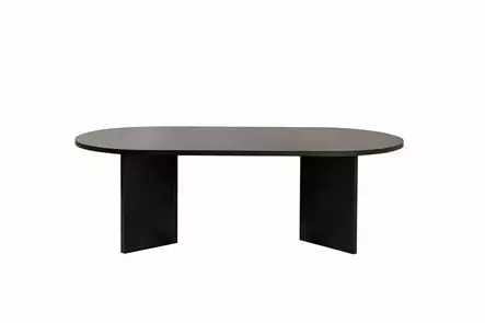 Soffbord, svart trä, 119 cm x 40 cm x 60 cm, hållbart, rymligt, stilrent - Bord - 8684283441495 - 1