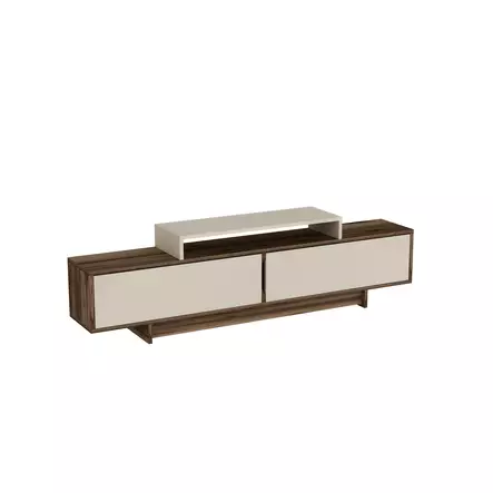 TV-bänk Hanah Home Grasyas Ljus Valnöt Beige Spånskiva 180x50,2x29,6 cm - TV-bänkar - 8684283434015 - 1