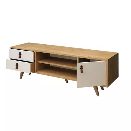 TV-bänk Hanah Home Lara Ek Spånskiva 120x53x40 cm - TV-bänkar - 8681875207385 - 1
