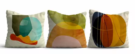 Kuddfodral Set Aberto Design Asr_plw25 Flerfärgad Polybomull 43x43 cm - Prydnadskuddar - 8684283661435 - 1