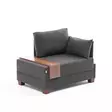 Fåtölj Atelier del Sofa Fly Right Antracit Polyester och Bomull 100x75x80 cm - Soffor - 8682870869165 - 1