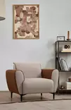 Fåtölj Atelier del Sofa Aren Beige Polyester 100x85x85 cm - Soffor - 8684282484585 - 2