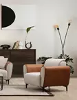 Fåtölj Atelier del Sofa Aren Beige Polyester 100x85x85 cm - Soffor - 8684282484585 - 3