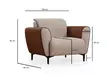 Fåtölj Atelier del Sofa Aren Beige Polyester 100x85x85 cm - Soffor - 8684282484585 - 13