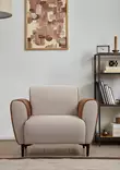 Fåtölj Atelier del Sofa Aren Beige Polyester 100x85x85 cm - Soffor - 8684282484585 - 4