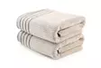 Handduk Set Mijölnir Ljusbrun 100% Mikrobomull 50x90 cm 2 Delar - Handdukar - 8684282254195 - 1