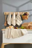 Tvätthandduk Set Mijölnir Beige 100% Bomull 30x50 cm 6 Delar - Handdukar - 8684283346295 - 3