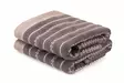 Handduk Set Mijölnir Svart Krämvit 100% Bomull 50x90 cm 2 Delar - Handdukar - 8681181304365 - 1