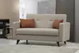 2-sits bäddsoffa Atelier del Sofa Polya Beige Tyg 151x75x86 cm - Bäddsoffor - 8683742755395 - 3
