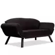 2-sits bäddsoffa Atelier del Sofa Genzo Svart Tyg 177x75x87 cm - Bäddsoffor - 8681875569445 - 3