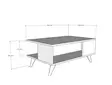 Soffbord Hanah Home Yuka Travertin Spånskiva 90x39,5x60 cm - Soffbord - 8684283030835 - 1