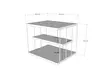 Sidobord Hanah Home Lifon Travertin Svart Spånskiva Metall 50x33x40 cm - Sidobord och extrabord - 8684283111305 - 6
