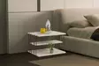 Sidobord Hanah Home Lifon Travertin Svart Spånskiva Metall 50x33x40 cm - Sidobord och extrabord - 8684283111305 - 2
