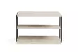 Sidobord Hanah Home Lifon Travertin Svart Spånskiva Metall 50x33x40 cm - Sidobord och extrabord - 8684283111305 - 1