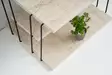 Sidobord Hanah Home Lifon Travertin Svart Spånskiva Metall 50x33x40 cm - Sidobord och extrabord - 8684283111305 - 5