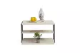 Sidobord Hanah Home Lifon Travertin Svart Spånskiva Metall 50x33x40 cm - Sidobord och extrabord - 8684283111305 - 4