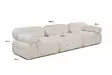 3-sits soffa Atelier del Sofa Bubble 3 L1-O1-1R V2 Vit Bouclé 288x95x75 cm - Soffor - 8684282596035 - 18