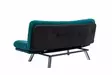 3-sits bäddsoffa Atelier del Sofa Misa Petrolgrön Mjuk Easy Clean Tyg 175x110x40 cm - Bäddsoffor - 8683342977975 - 9