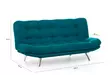 3-sits bäddsoffa Atelier del Sofa Misa Petrolgrön Mjuk Tyg 200x105x95 cm - Bäddsoffor - 8681875401615 - 9
