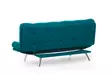 3-sits bäddsoffa Atelier del Sofa Misa Petrolgrön Mjuk Tyg 200x105x95 cm - Bäddsoffor - 8681875401615 - 7
