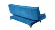 3-sits bäddsoffa Atelier del Sofa Kelebek Blå Tyg 190x85x90 cm - Bäddsoffor - 8681875323665 - 5