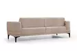 3-sits bäddsoffa Atelier del Sofa Horizon Ljusbrun Polyester 230x95x77 cm - Bäddsoffor - 8684282484905 - 8