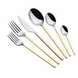Bestickset Hermia Carre Guld Silver Rostfritt Stål 36 Delar - Bestick och serveringsredskap - 8684283550555 - 1