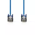 CAT5e nätverkskabel | SF/UTP | RJ45 hane | RJ45 hane | 1.50 m | Rund | PVC | Blå | Kuvert - Dator och nätverk - 5412810276035 - 10
